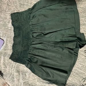 TCEC flare dark green shorts